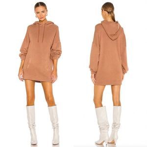 Lovers and Friends Oversized Hoodie in Mocha Nude S